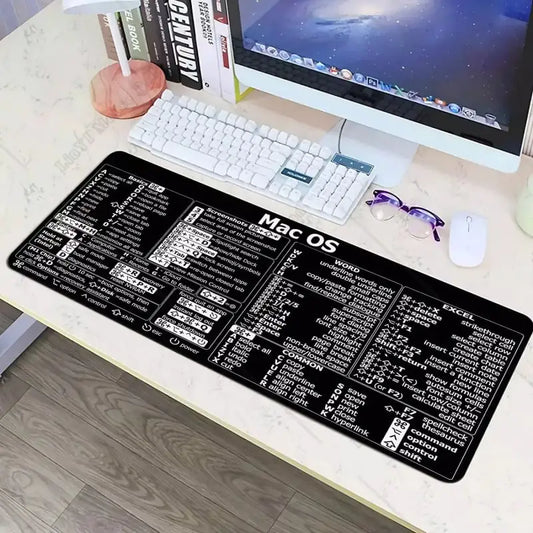 MAC OS Shortcut Pattern Mouse Pad