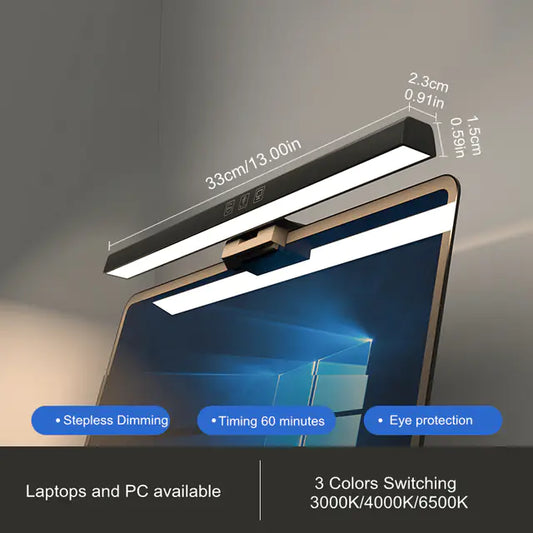 LED Eye-Care Desk Lamp with Adjustable Brightness